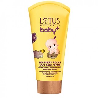 Lotus herbals baby, Feathery Pecks Soft Baby Crème, 50gm